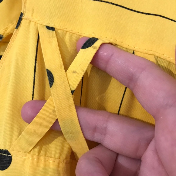 (2 for $40) Vintage yellow polka dot dress - Picture 15 of 15